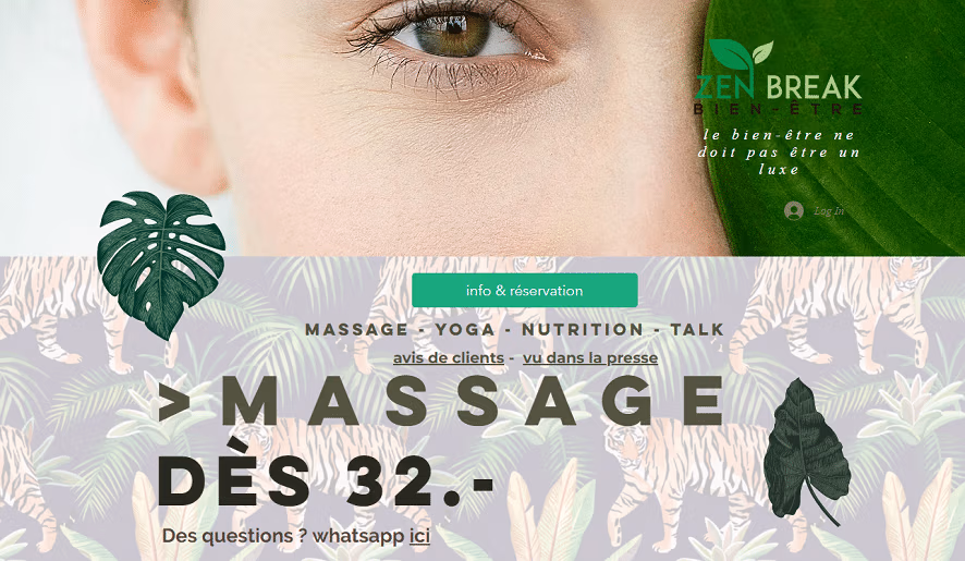 Zen break massage low cost