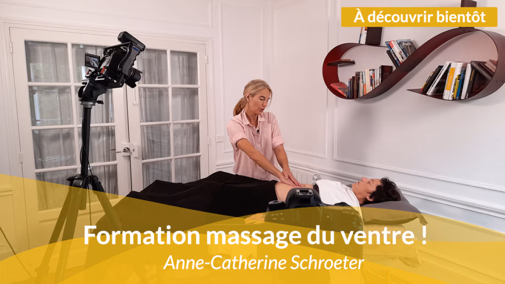 Anne Cathérine - tournage massage du ventre